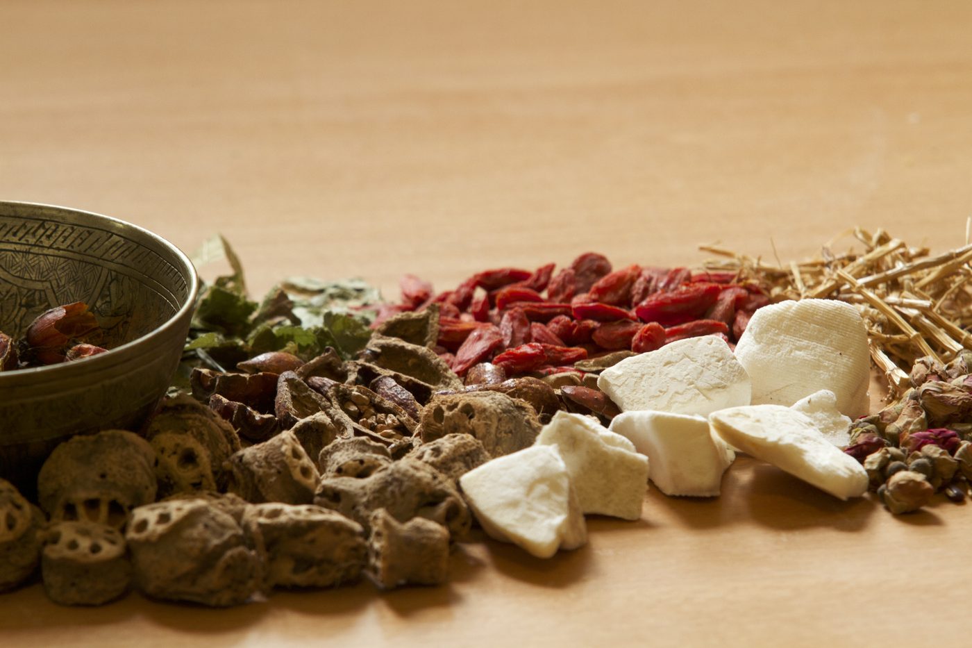 The clinic's herbal dispensary