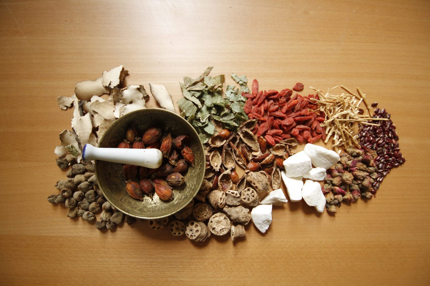 Custom herbal formulas at the dispensary